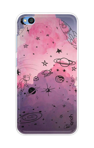 Space Doodles Art Soft Cover For Xiaomi Redmi Go