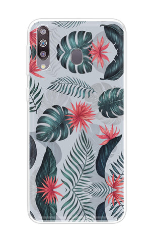 Retro Floral Leaf Soft Cover for Samsung Galaxy M30