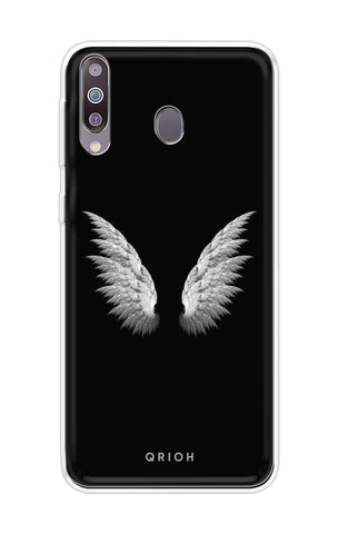 White Angel Wings Soft Cover for Samsung Galaxy M30