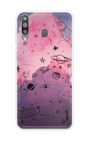 Space Doodles Art Soft Cover For Samsung Galaxy M30