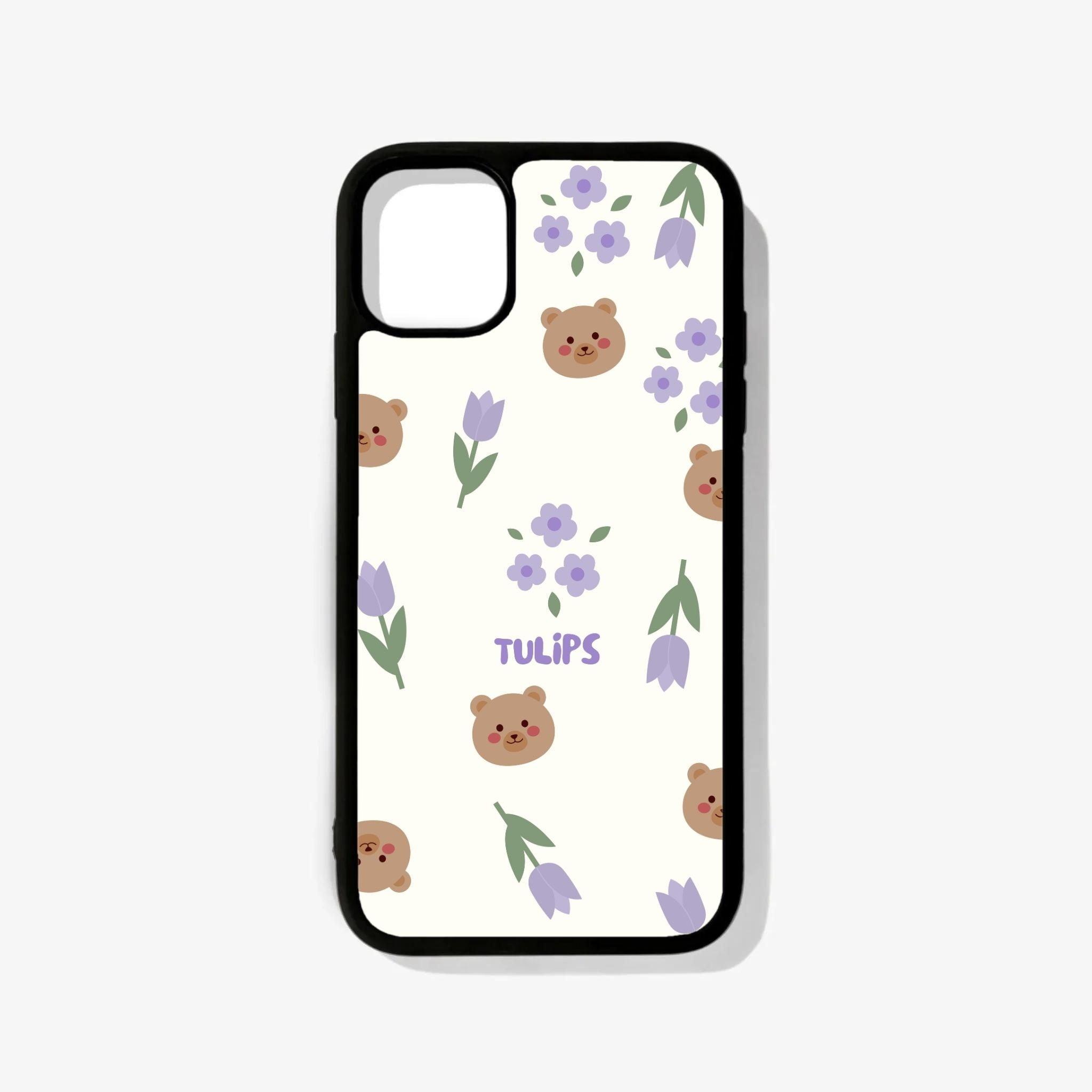 Tulips & Bear Glass Case - Case On
