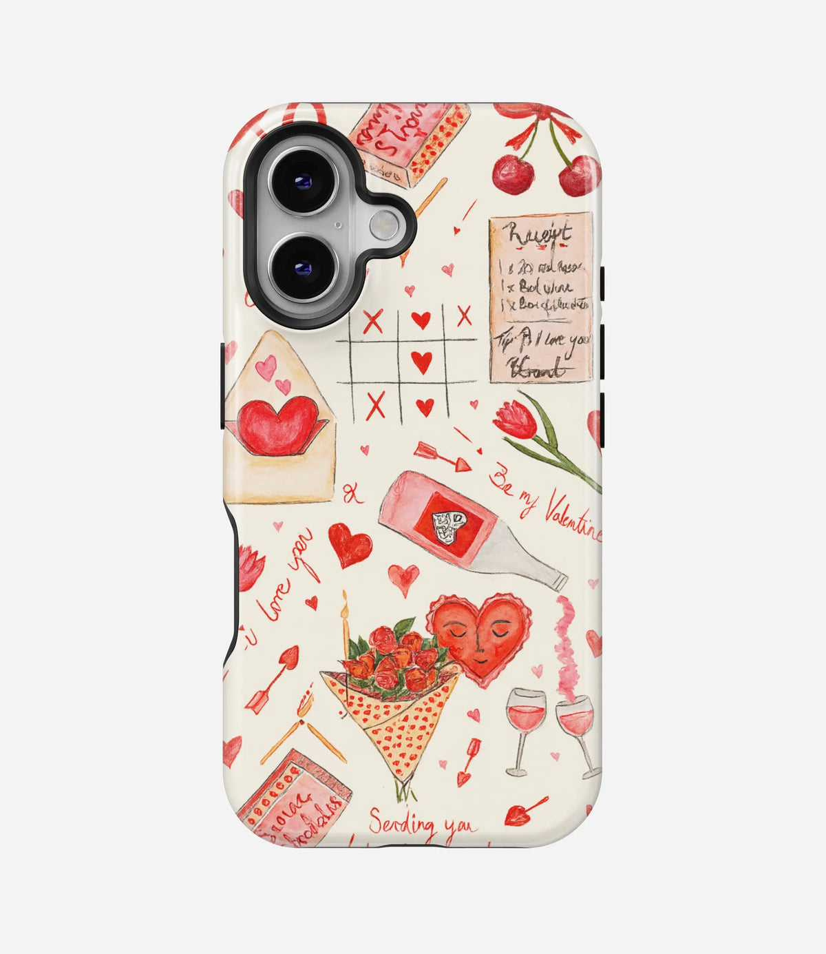 Be My Valentine Premium Tough Shining Phone Case (Double Layer) Available For All iPhone Models