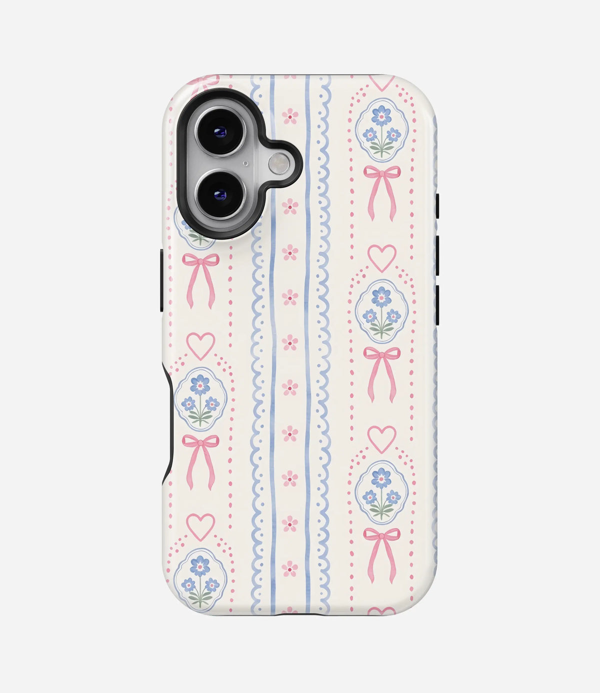Coquette Bloom Lace Premium Tough Shining Phone Case (Double Layer) Available For All iPhone Models