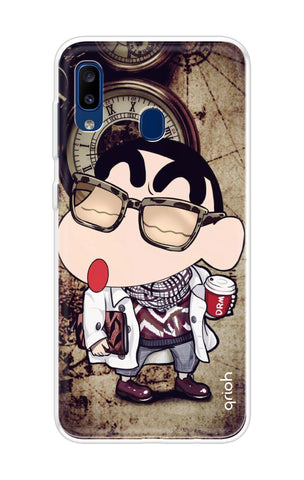 Nerdy Shinchan Soft Cover for Samsung Galaxy A20