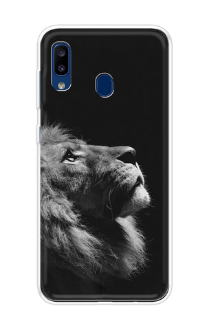 Lion Looking to Sky Soft Cover for Samsung Galaxy A20