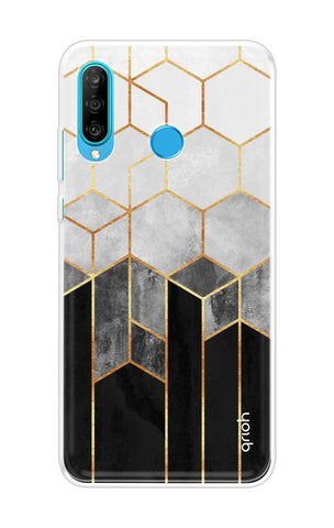 Hexagonal Pattern Soft Cover for Huawei P30 lite