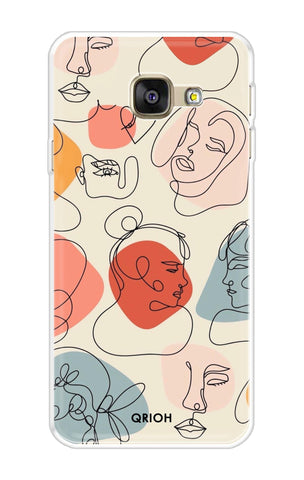 Abstract Faces Soft Cover for Samsung A5 2016