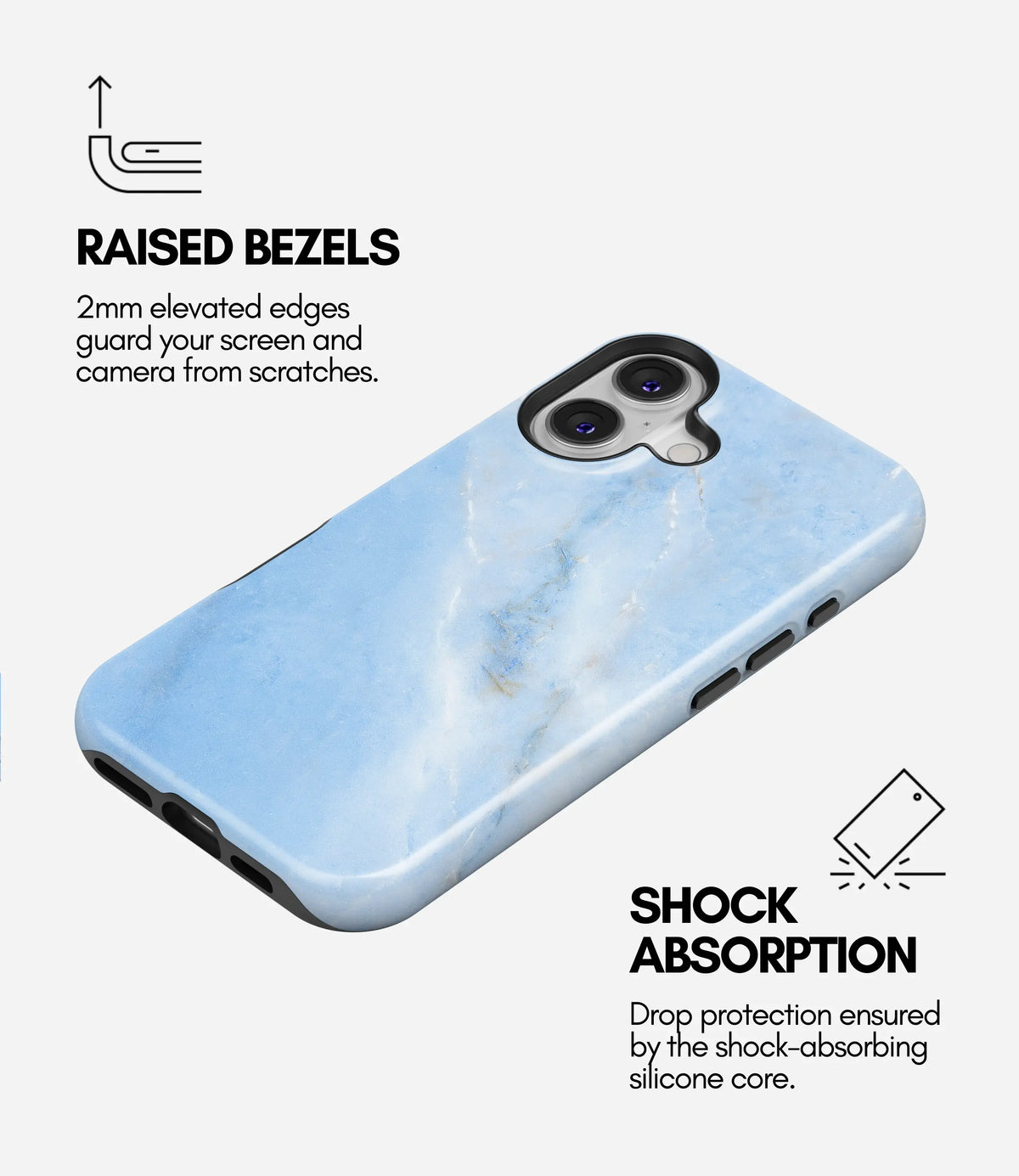 Frozen Veins Premium Tough Shining Phone Case (Double Layer) Available For All iPhone Models