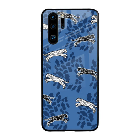 Blue Cheetah Glossy Case for Huawei P30 Pro