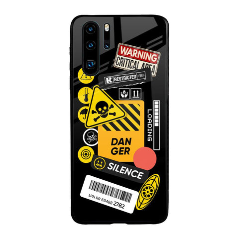 Danger Signs Glossy Case for Huawei P30 Pro