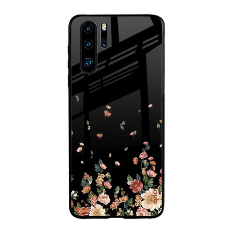 Floating Floral Print Glossy Case for Huawei P30 Pro