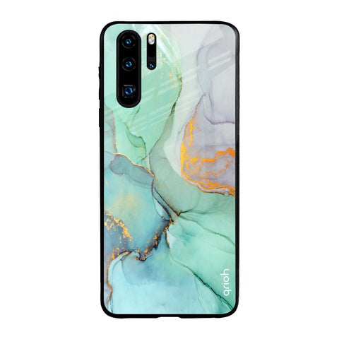 Green Marble Glossy case for Huawei P30 Pro