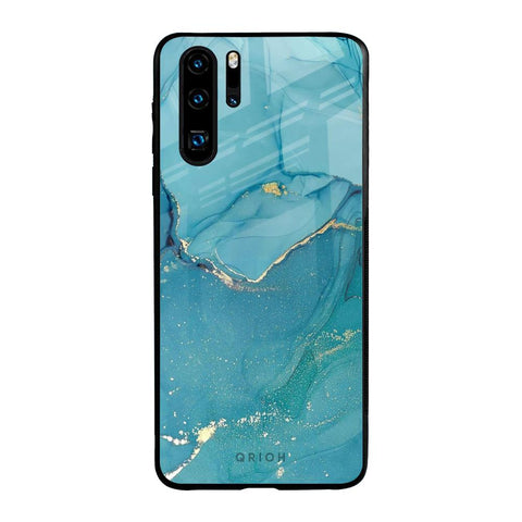 Blue Golden Glitter Glossy Case for Huawei P30 Pro