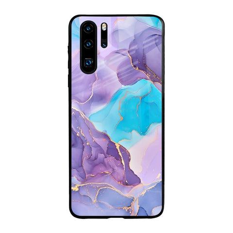 Alcohol ink Marble Glossy Case for Huawei P30 Pro