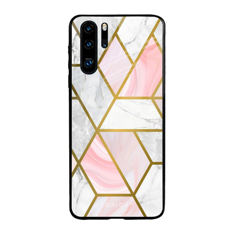 Geometrical Marble Glossy Case for Huawei P30 Pro