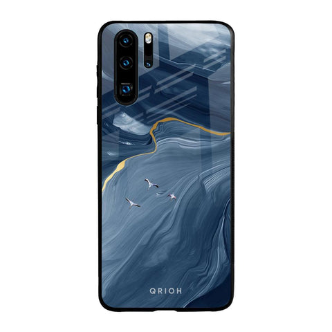 Deep Ocean Marble Glossy Case for Huawei P30 Pro