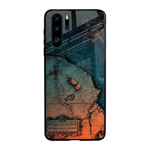 Geographical Map Glossy Case for Huawei P30 Pro