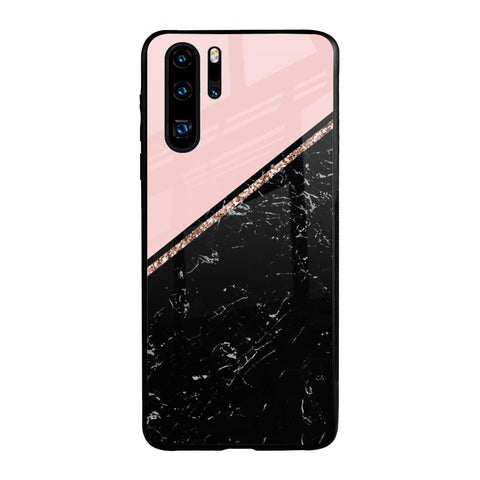 Marble Texture Pink Glossy Case For Huawei P30 Pro