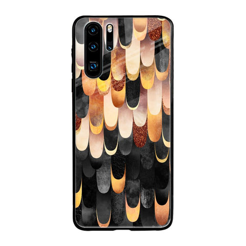 Bronze Abstract Glossy Case for Huawei P30 Pro