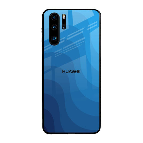 Blue Wave Abstract Glossy Case for Huawei P30 Pro