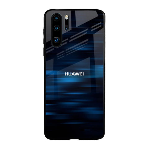 Blue Rough Abstract Glossy Case for Huawei P30 Pro