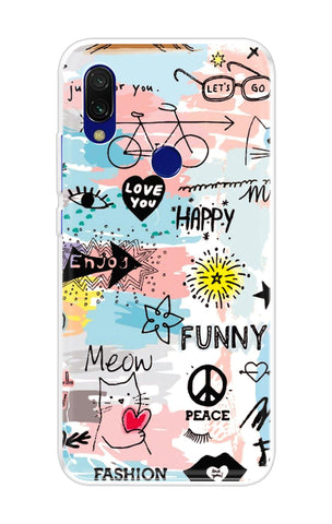 Happy Doodle Soft Cover for Xiaomi Redmi 7