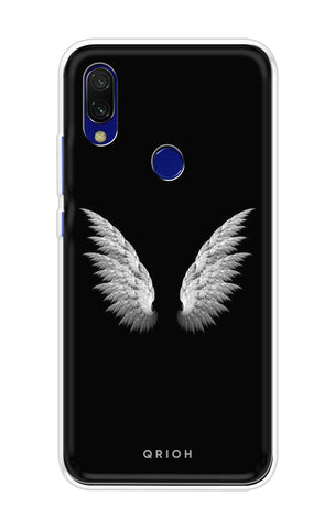 White Angel Wings Soft Cover for Xiaomi Redmi 7