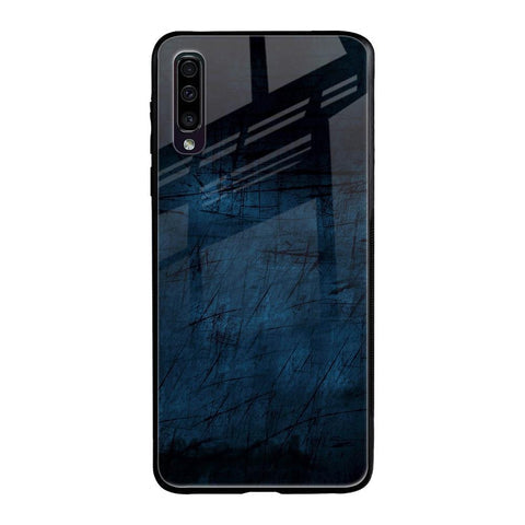 Dark Blue Grunge Glossy Case for Samsung Galaxy A70