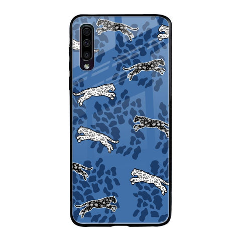 Blue Cheetah Glossy Case for Samsung Galaxy A70