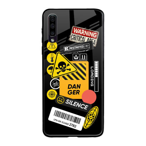 Danger Signs Glossy Case for Samsung Galaxy A70