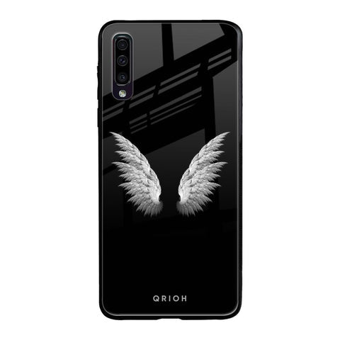 White Angel Wings Glossy Case for Samsung Galaxy A70