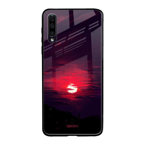 Morning Red Sky Glossy Case For Samsung Galaxy A70