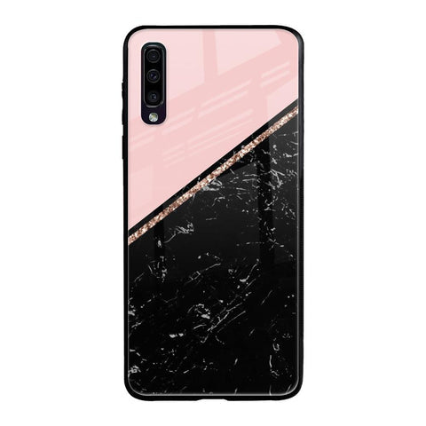 Marble Texture Pink Glossy Case For Samsung Galaxy A70
