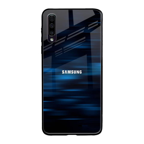 Blue Rough Abstract Glossy Case for Samsung Galaxy A70