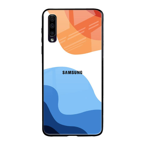 Wavy Color Pattern Glossy Case for Samsung Galaxy A70