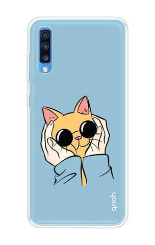 Attitude Cat Soft Cover for Samsung Galaxy A70