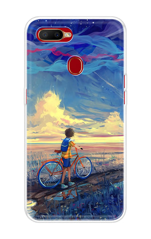 Riding Bicycle to Dreamland Soft Cover for Oppo A5s