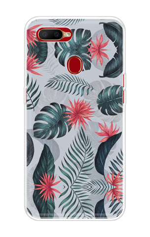 Retro Floral Leaf Soft Cover for Oppo A5s