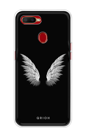 White Angel Wings Soft Cover for Oppo A5s