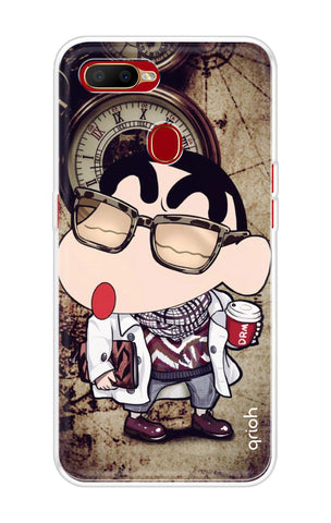 Nerdy Shinchan Soft Cover for Oppo A5s