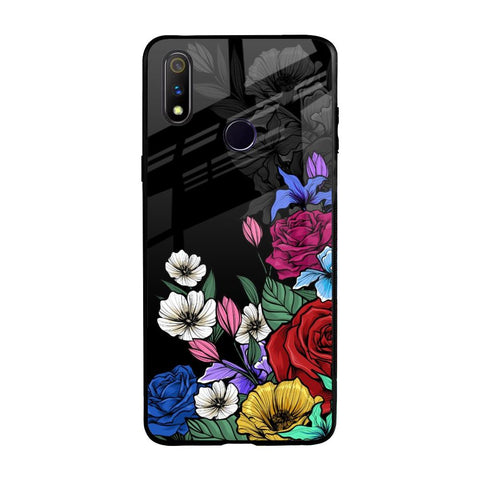 Rose Flower Bunch Art Glossy Case for Realme 3 Pro