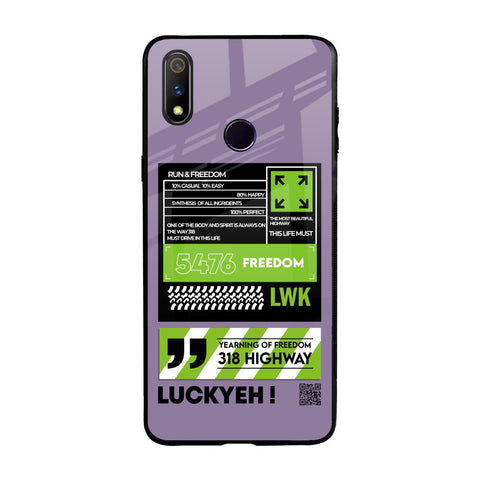 Run & Freedom Glossy Case for Realme 3 Pro