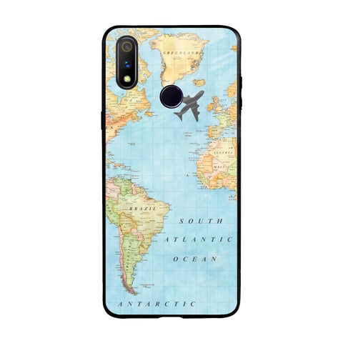 Travel Map Glossy Case for Realme 3 Pro
