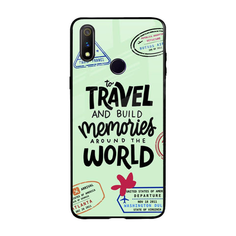 Travel Stamps Glossy Case for Realme 3 Pro