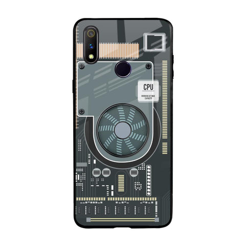Motherboard Circuit Glossy Case for Realme 3 Pro