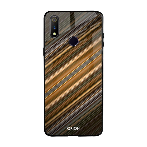 Diagonal Slash Pattern Glossy Case for Realme 3 Pro