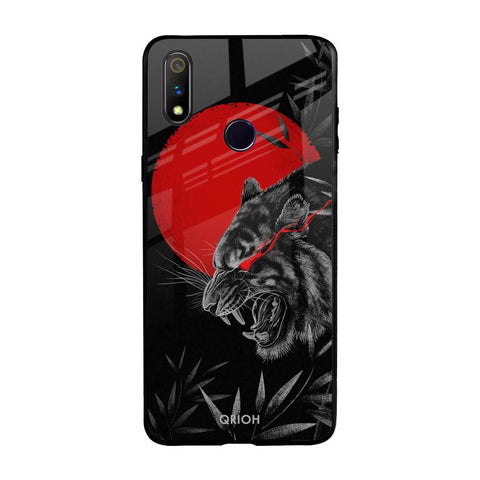 Red Moon Tiger Glossy Case for Realme 3 Pro