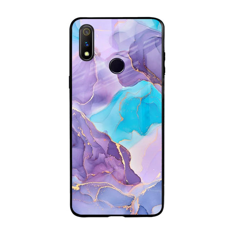 Alcohol ink Marble Glossy Case for Realme 3 Pro