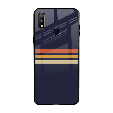 Tricolor Stripes Glossy Case For Realme 3 Pro