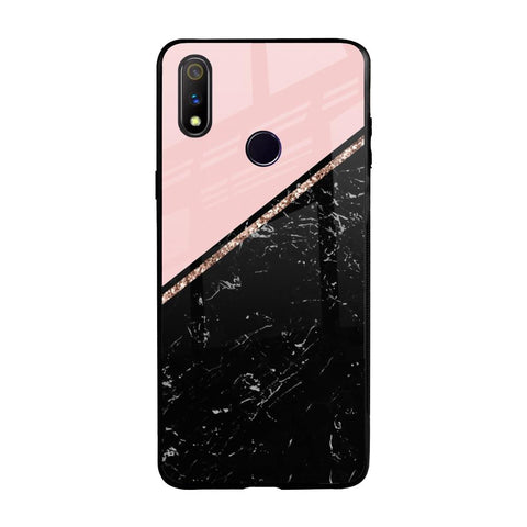Marble Texture Pink Glossy Case For Realme 3 Pro